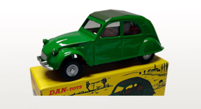 Citroën 2CV Vert / Capote Olive