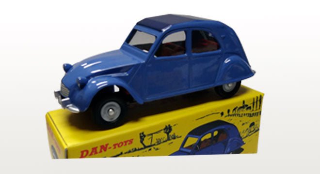 Citroën 2CV Bleu Pétrole / Capote Bleu Foncé