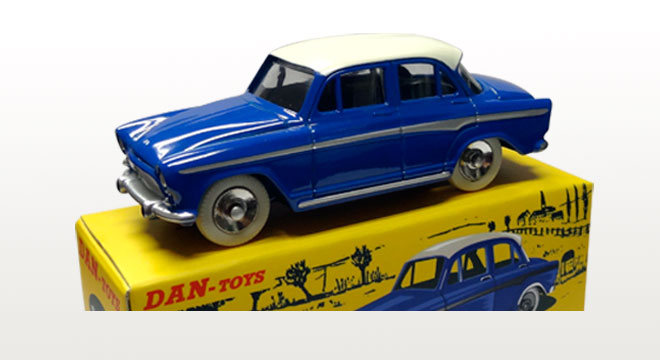 Simca Aronde P60 Bleu / Toit Ivoire