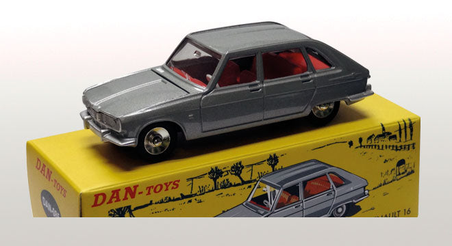 Renault 16 Gris Métal, capot et hayon ouvrants, siège AR coulissant