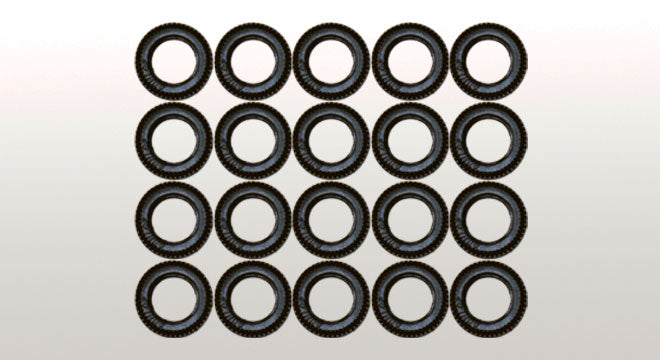 20 Pneus Striés Noirs pour Peugeot 504 Cabriolet