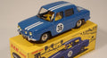 RARE Renault 8 Gordini #36 Bleu France / Bandes Blanches, avec Pilote et Co-Pilote