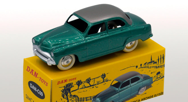 Simca Aronde Elysée Vert Métal / Toit Argent