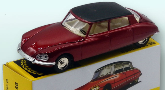 Citroën DS 23 Rouge Métal / Toit Noir ( capot moteur et coffre ouvrants)