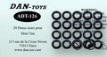 20 Pneus Noirs pour Austin Mini Van