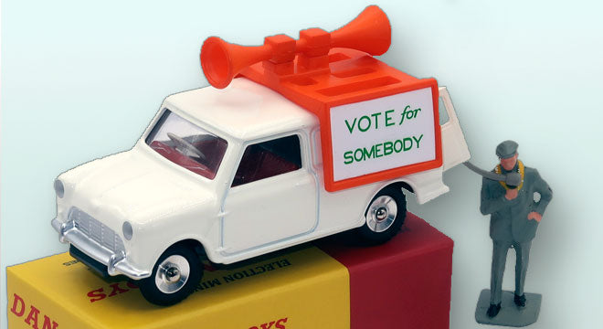 Austin Mini Van Vote For Somebody