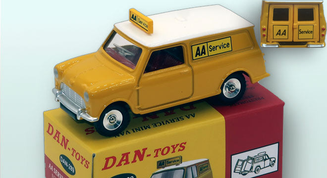 Austin Mini Van AA Service (écussons arrières fond jaune)