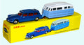 Citroën ID 19 Bleu Foncé et Caravane Henon Bleu / Blanc (Ed.Lim. 250 Ex.)