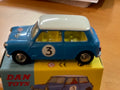Morris Mini Cooper Competition #3 Bleu / Toit Blanc