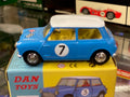 Morris Mini Cooper Competition #7 Bleu / Toit Blanc