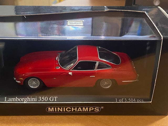 Lamborghini 350 GT 1964 Rouge ( un seul exemplaire neuf boite d'origine  )