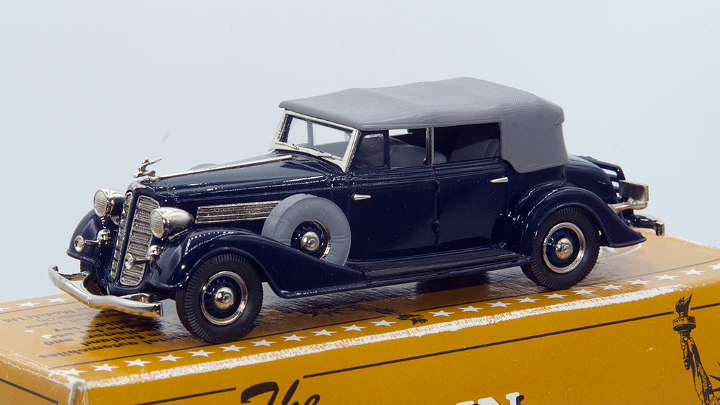 Buick Phaeton Model 98C 1934 Vcleu Foncé/Capote Grise Ref BC008