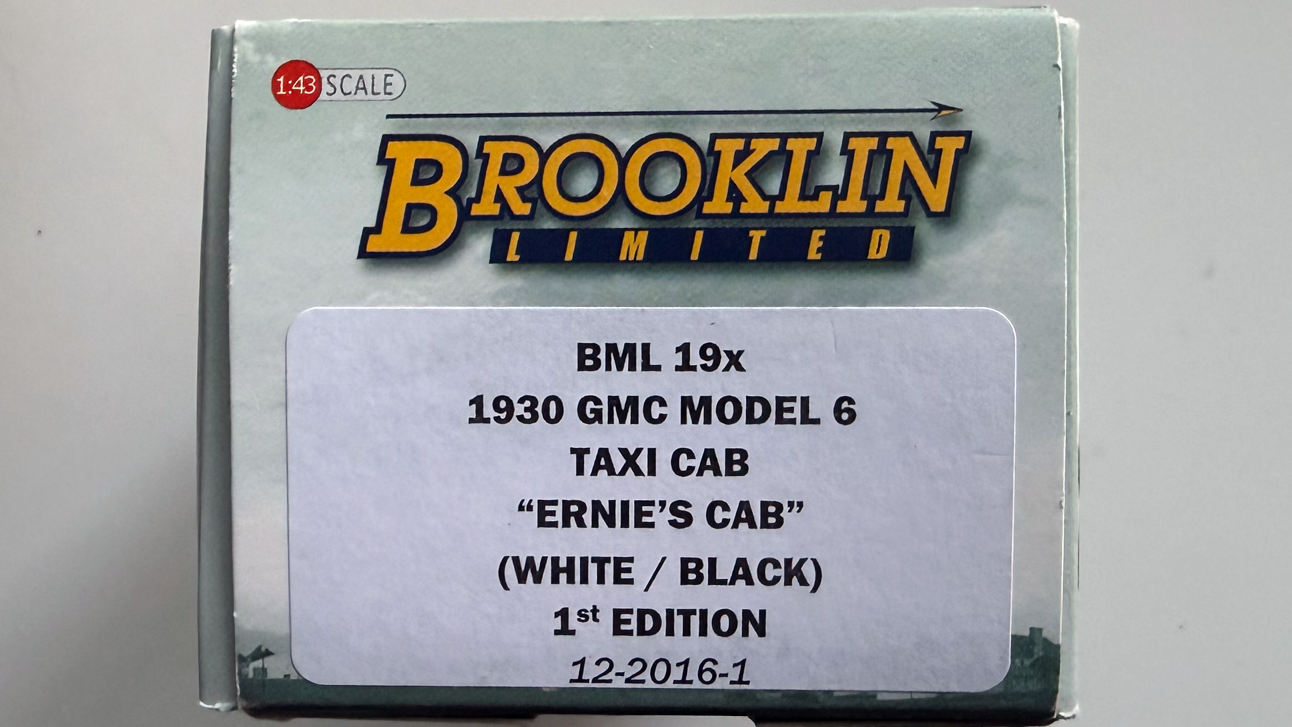 GMC Model 6 Taxi Cab 1930 Gris/Noir (1er édition) Ref BML19x