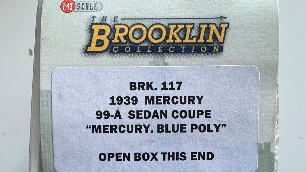 Mercury 99-A Sedan Coupe 1939 Bleu Métal Ref BRK117