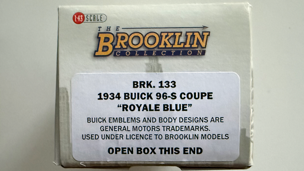 Buick 96-S Coupe 1934 Bleu Foncé Ref BRK133