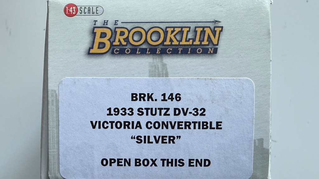 Stutz DV-32 Victoria Convertible 1933 Argent BRK146