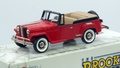 Willys Overland Jeepster - Roadster 1948 Rouge/Noir Ref BRK161