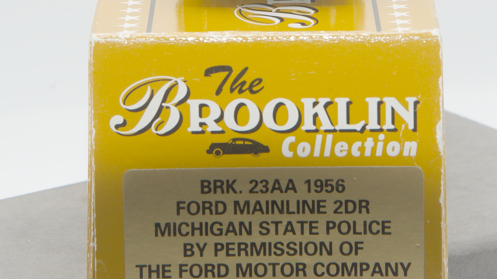 Ford Mainline 2-Door Michigan State Police 1956 Bleu Foncé Ref BRK23AA
