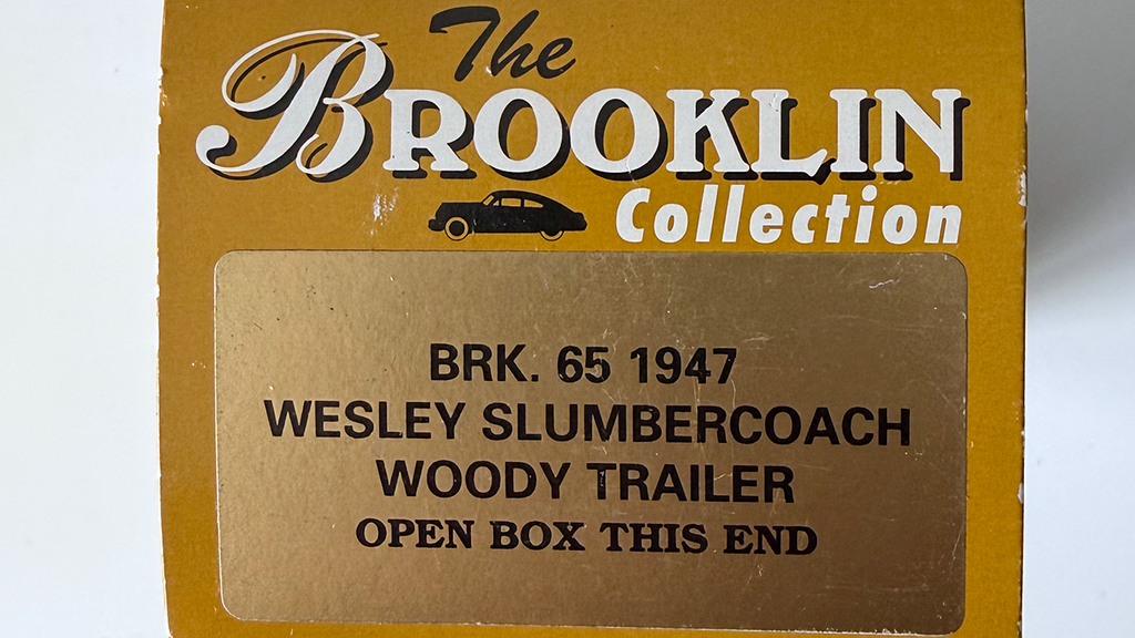 Wesley Slumbercoach Woody Trailer 1947 Bordeaux/Bois Ref BRK65