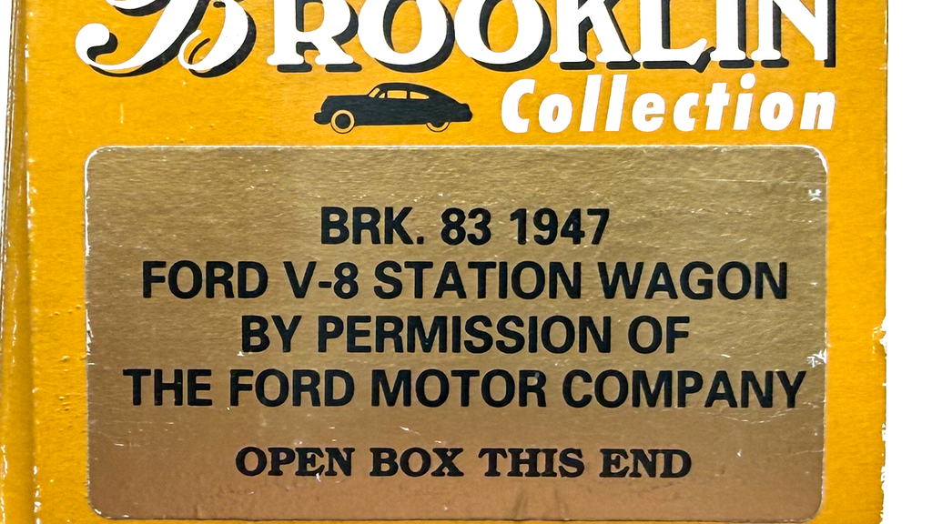 Ford V8 Station Wagon 1947 Bleu/Noir/Bois Ref BRK83