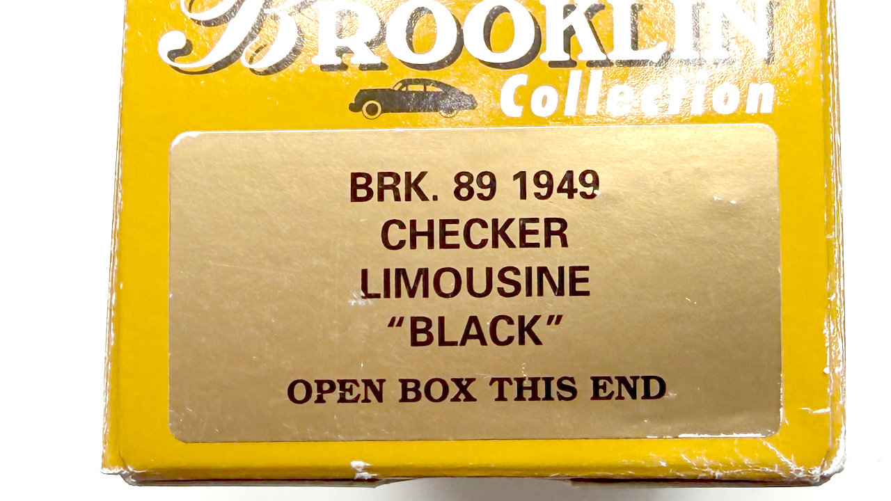 Checker Limousine 1949 Noir Ref BRK89