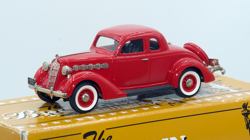 Plymouth 5-window Coupe 1935 Rouge Ref BRK90