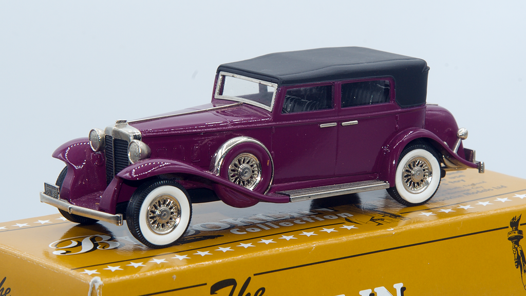 Marmon Sixteen 4-Door Convertible Sedan Top-up 1931 Mauve Ref BRK96