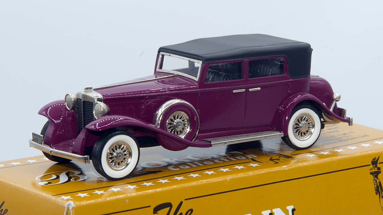Marmon Sixteen 4-Door Convertible Sedan Top-up 1931 Mauve Ref BRK96