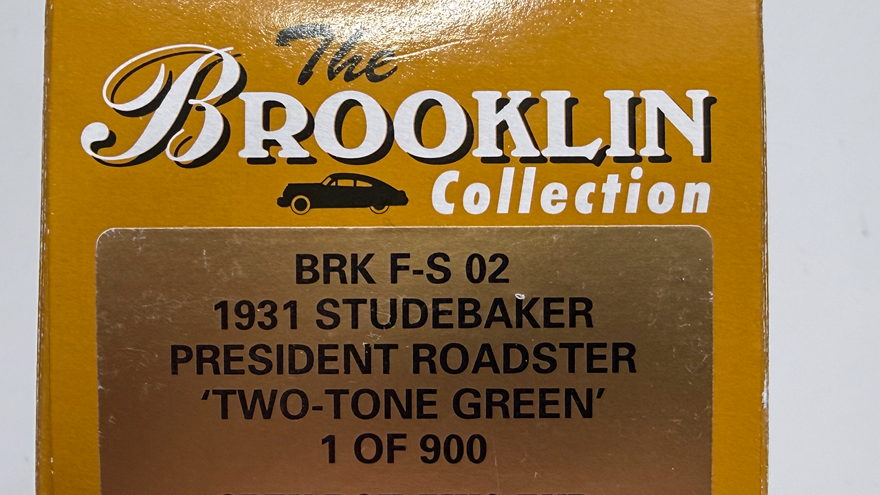 Studebaker President Roadster 1931 Vert 2-tons Ref BRK FS02