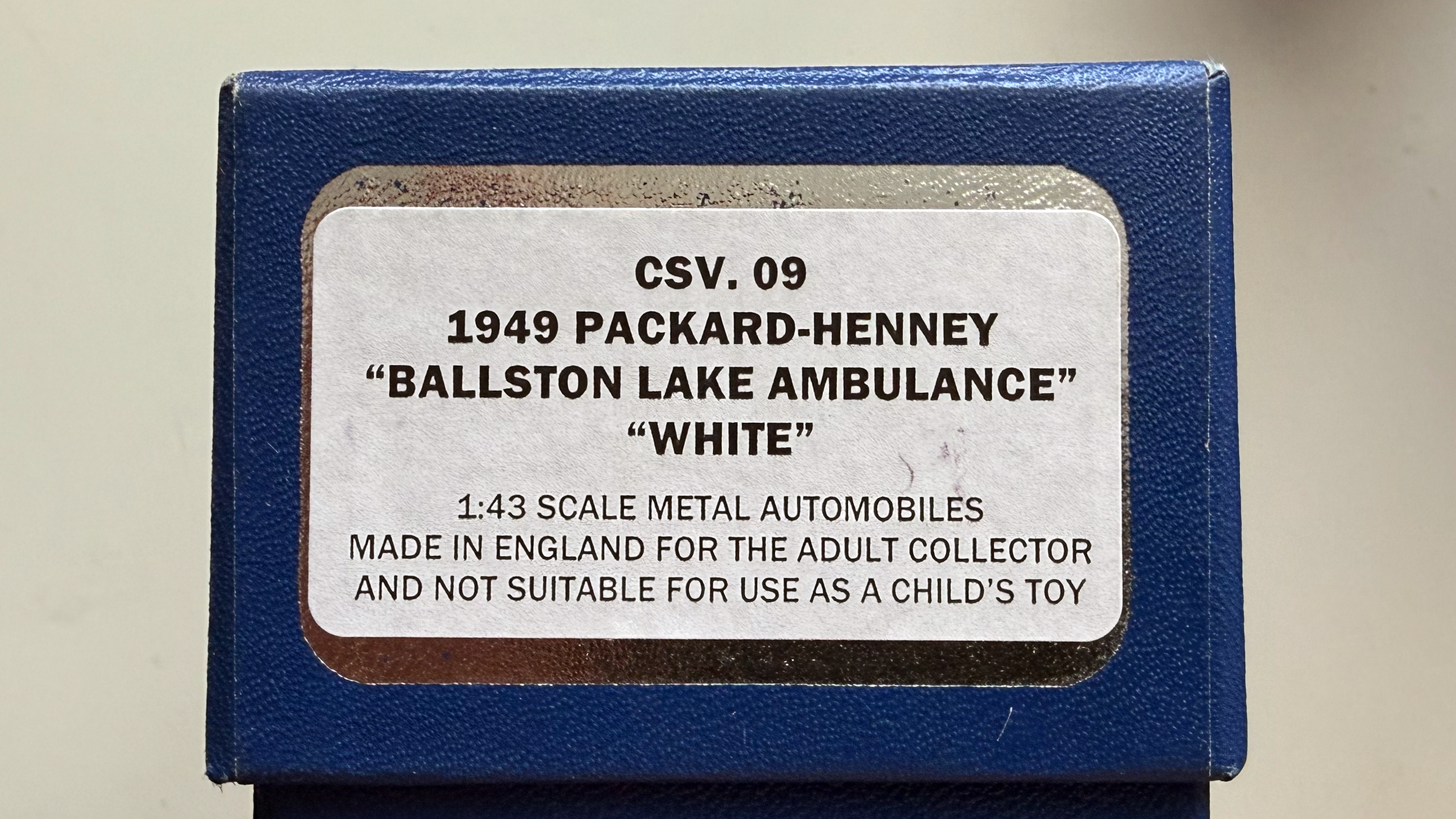 Packard-Henney Ballston Lake Ambulance 1949 Rouge Ref CSV09