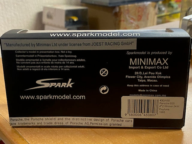 PORSCHE - 935J TEAM LIQUI MOLY N 2 WINNER 24h DAYTONA 1980 V.MERL - R.JOEST - R.STOMMELEN Ref 43DA80- 11 Mars 2026