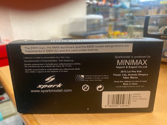 BMW 3.5 CSL n° 59, vainqueur à Daytona en 1976, Gregg - Redman - Fitzpatrick Rf 43DA76-11 Mars 2026