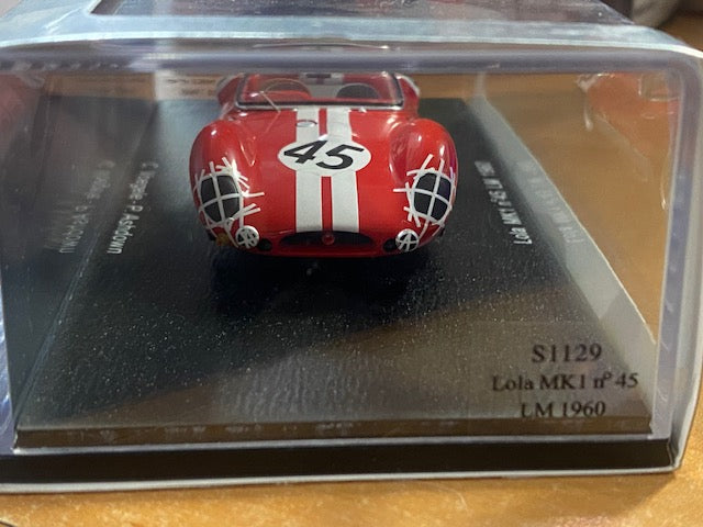 RARE Lola MK1 #45 Le Mans 1960 - C.VOEGELE-PASHDOWN