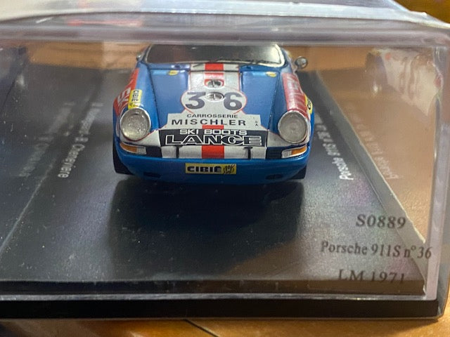 RARE Porsche 911S #36 Le Mans 1971 - B.Waldegaard- B.Cheneviére