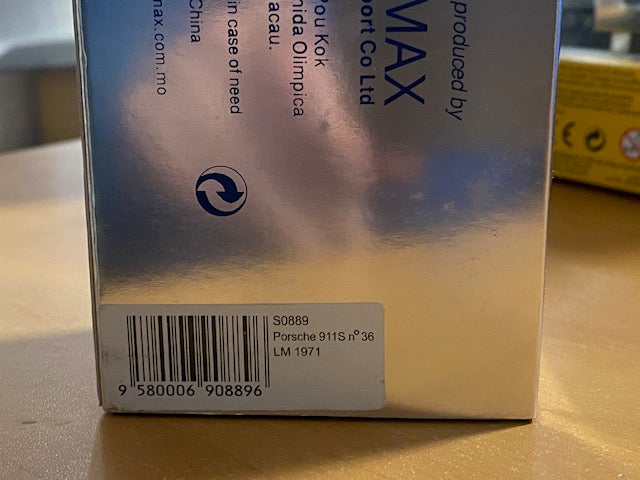 RARE Porsche 911S #36 Le Mans 1971 - B.Waldegaard- B.Cheneviére