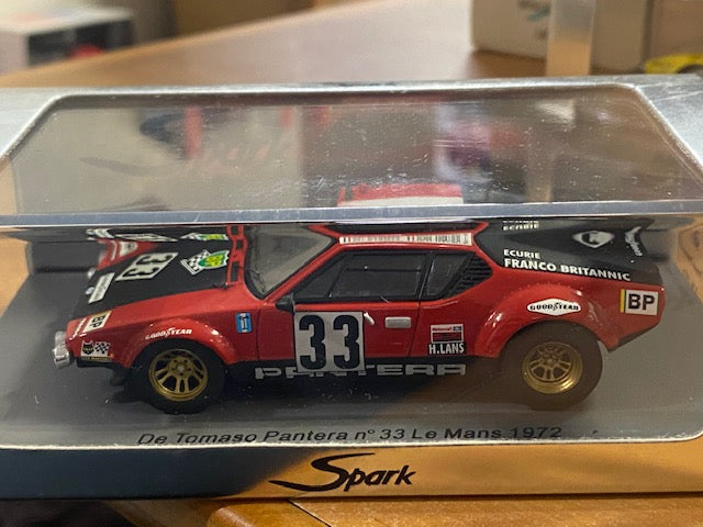 RARE De Tomaso Pantera #33 Le Mans 1972 Guy Chasseuil - Jean Vinatier junior