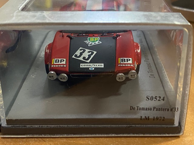 RARE De Tomaso Pantera #33 Le Mans 1972 Guy Chasseuil - Jean Vinatier junior