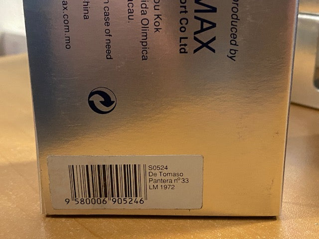 RARE De Tomaso Pantera #33 Le Mans 1972 Guy Chasseuil - Jean Vinatier junior