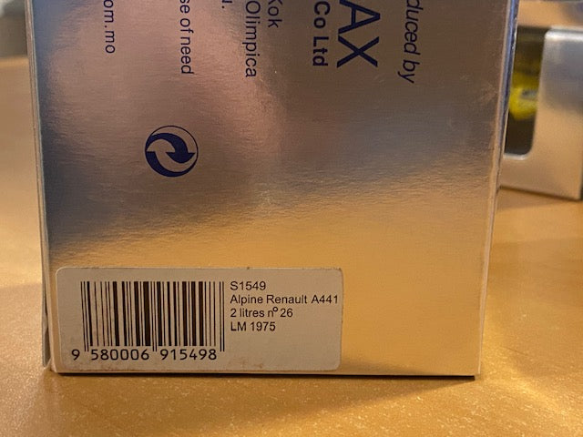 ALPINE A441 2L Le Mans 1975  #26 - M.C  Beaumont/ L. Lombardi