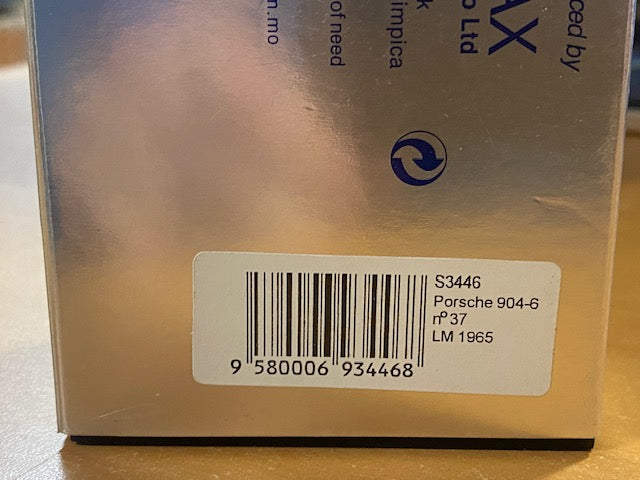 Porsche 904-6 #37 Le Mans 1965 B.Pon-R.Buchet