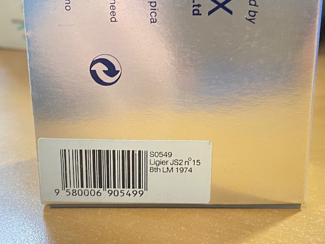 LIGIER JS2 #15 8th Le Mans 1974 - Laffite/Serpaggi