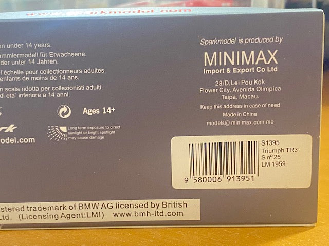 Triumph TR3 S #25 Le Mans 1959 - P.Jopp/D.Stoop