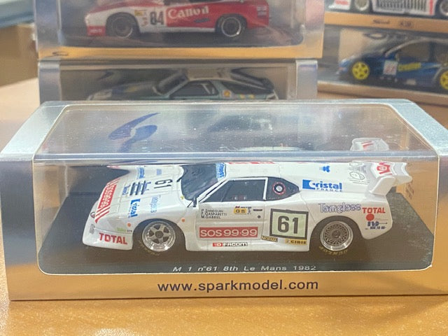 BMW M1, # 61 Le Mans 18e 1982 - R. Ennequin - M. Gabriel - F. Gasparetti.