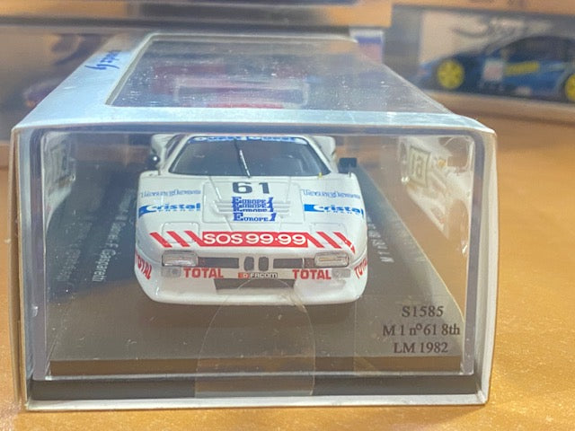 BMW M1, # 61 Le Mans 18e 1982 - R. Ennequin - M. Gabriel - F. Gasparetti.
