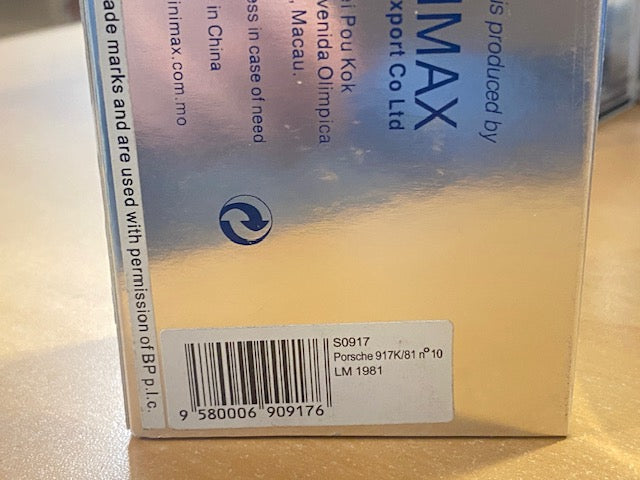 RARE Porsche 917K/81 Le Mans 1981 B.Wollek-X.Lapeyre-G.Chasseuil