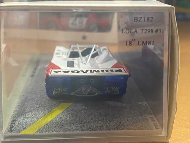 LOLA T298 BMW #31 Le Mans 1981-18th- Jean-Philippe Grand  Yves Courage