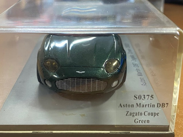 ASTON MARTIN DB7 Zagato Vert 2003 Ref S0375  ( SANS CARTONNAGE )