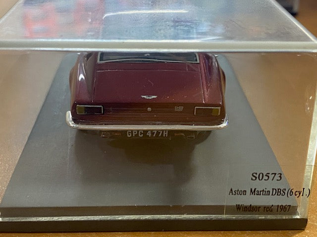 ASTON MARTIN DBS 1967 Bordeaux Ref S0573 ( SANS CARTONNAGE )