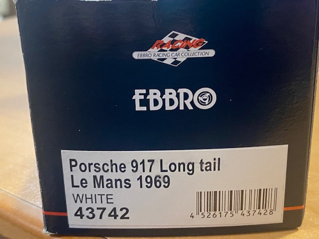 Porsche 917 Log tail #10 Le Mans 1969 -  John Woolfe  Herbert Ling Ref 43742
