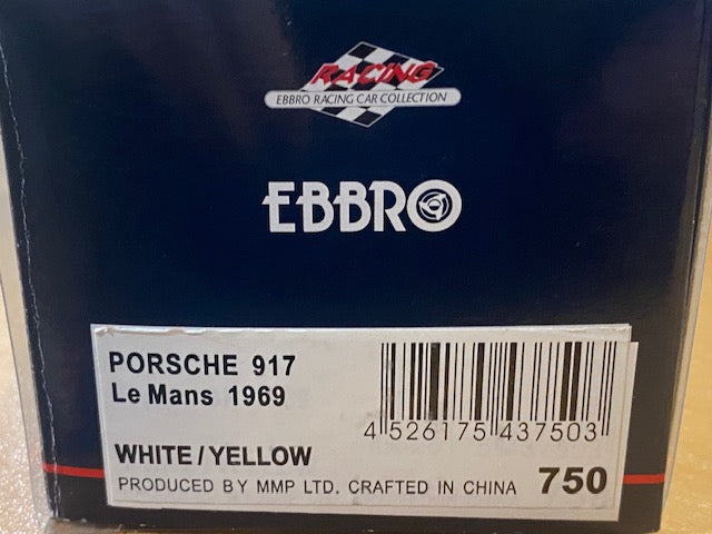 Porsche 917 Log tail #14 Le Mans 1969 -  Rolf Stommelen  Kurt Ahrens Jr Ref 43750